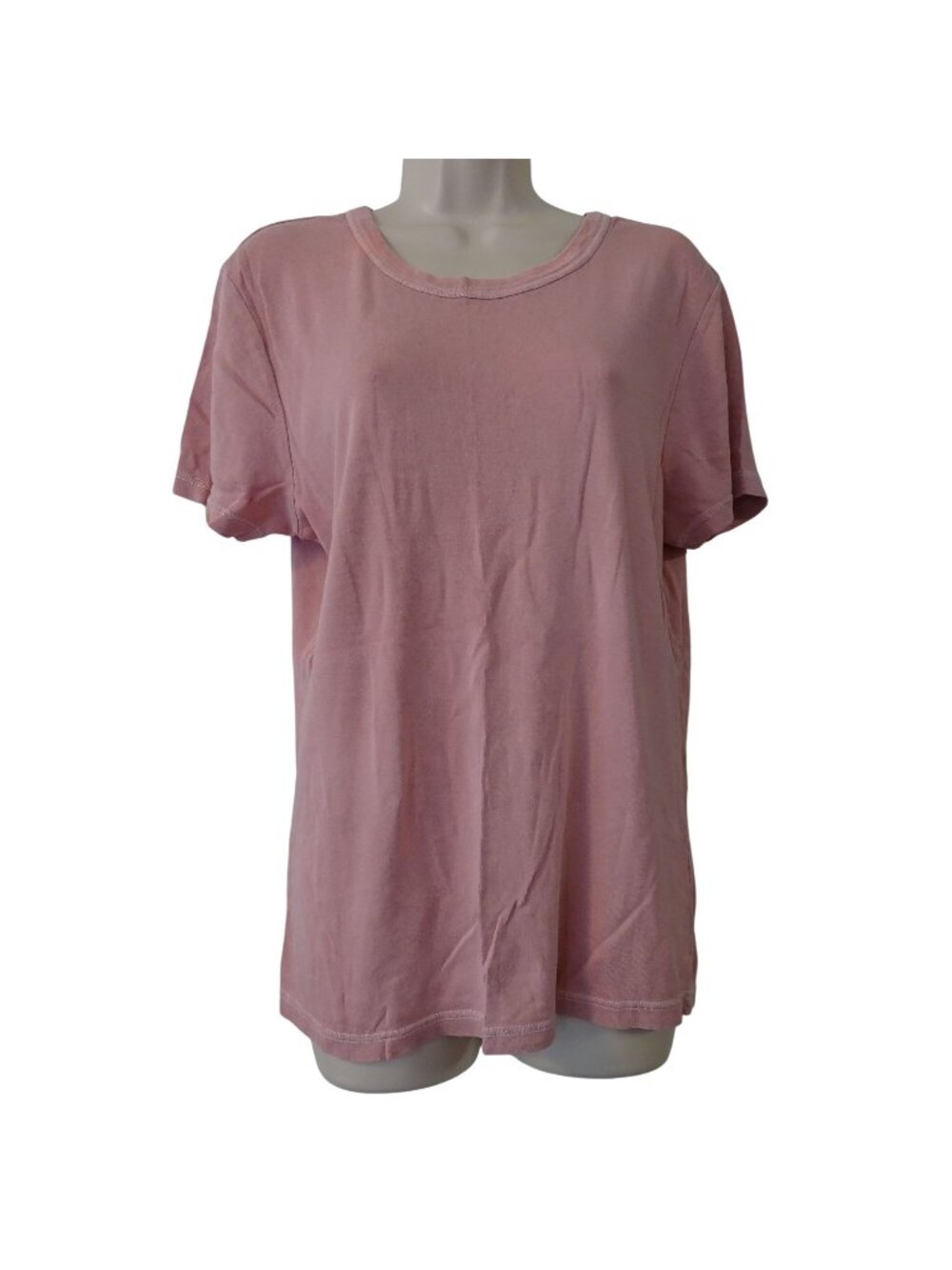 Fabletics Pink Short Sleeve Crew Neck T-Shirt Women Size XXL Fitted Athleisure